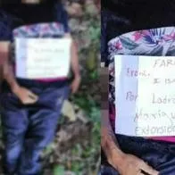 Joven presuntamente asesinado por la guerrilla en el Tolima. 