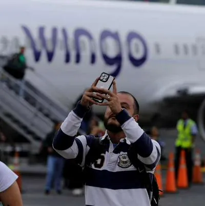 Foto de pasajeros de Wingo, en nota de que esa aerolínea dio anuncio en Colombia sobre vuelos a Venezuela y dijo qué planes tiene