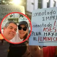Hijo de Luz Mery Tristán pide justicia en plantón en Cali contra Andrés Ricci