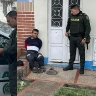 Persona de baja estatura que mordió y agredió a un policía en Ibagué.