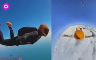 Paracaidista grabó lo que se ve al pasar por medio de una nube y se volvió viral