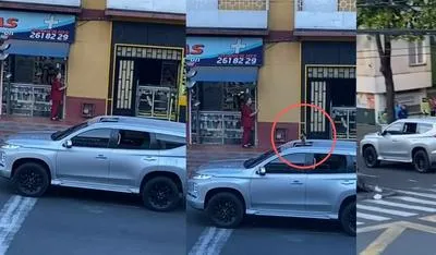Capturas de video de hombre en Ibagué que disparó al aire.