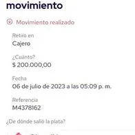 Robo en Nequi: mujer asegura que perdió considerable suma de dinero sin saberlo