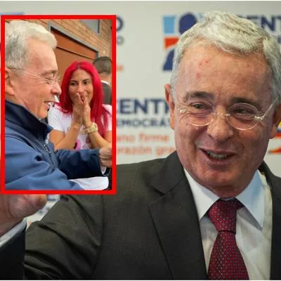Ávaro Uribe Vélez puso nerviosa a mujer en Bogotá que le pidió una foto.