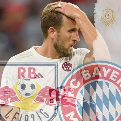 Harry Kane sigue sin ganar títulos, tras perder la final de la supercopa alemana con el Bayern Múnich. 