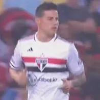Debut de James Rodríguez en Sao Paulo contra Flamengo: así fue