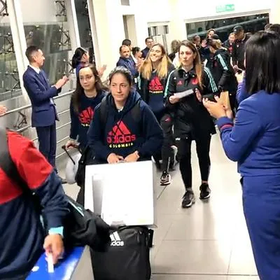 Selección Colombia Femenina, que llegó a Bogotá luego del Mundial de Australia 2023