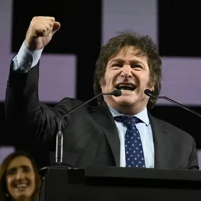 Javier Milei, ganador de las elecciones primarias en Argentina.