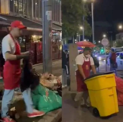 Claudia López denunció a restaurantes de cadena por tirar basura a las calles en Bogotá