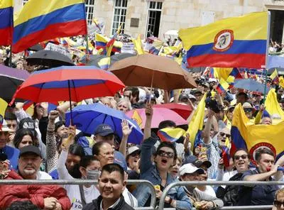 Marcha en Colombia. En relación con manifestación contra Peto.