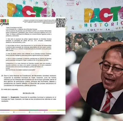 Gustavo Petro se defendió de las acusaciones y mostró un comunicado donde negaba la incorporación de alias 'Sobrino' a la Colombia Humana.