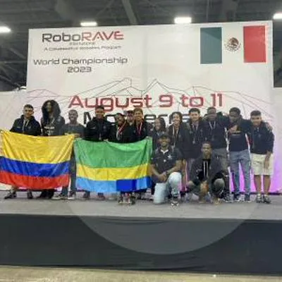 Jóvenes estudiantes del Chocó que vencieron a China y se coronaron campeones mundiales de robótica.