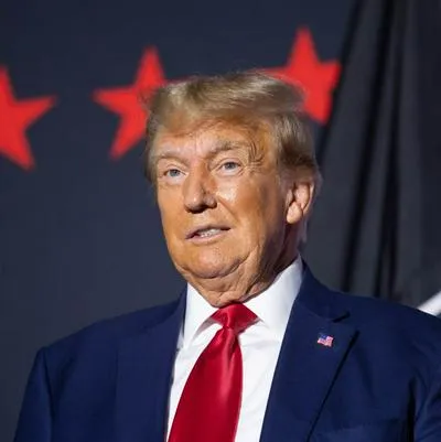 El expresidente estadounidense Donald Trump, inculpado por intento de fraude electoral en Georgia.