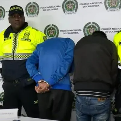 Capturaron a dos ladrones en Bogotá que robaban al menos 10 personas por día en el norte de la ciudad. Las víctimas hicieron las denuncias. 