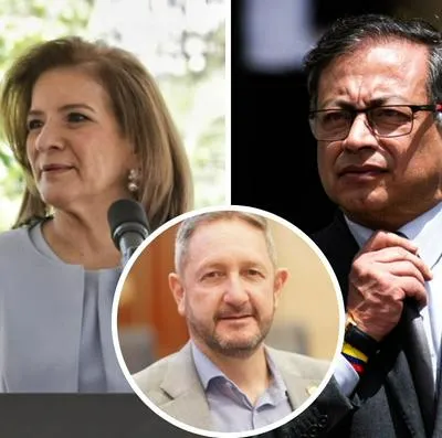 Margarita Cabella, procuradora general; Pedro José Suárez representante a la Cámara y Gustavo Petro, presidente.
