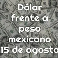 Dólar a peso mexicano