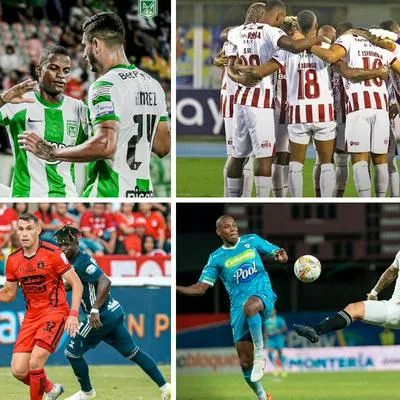 Atlético Nacional, Deportes Tolima, América de Cali y Millonarios serían algunos de los clasificados.