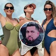 Fotos de Carolina Soto, Carolina Cruz con Catalina Gómez y de 'Jhovanoty', en nota de que las presentadores de Día a día tomaron medida con el huilense.