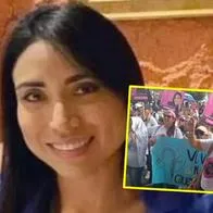 Plantón a las afueras de Fiscalía por caso de joven que murió luego de caer de un taxi.