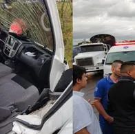 Accidente de tránsito: conductor de bus escolar se chocó y dijo que lo robaron