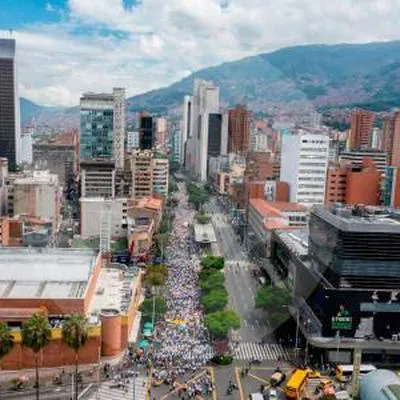 Medellín, donde habrán marchas contra Gustavo Petro.