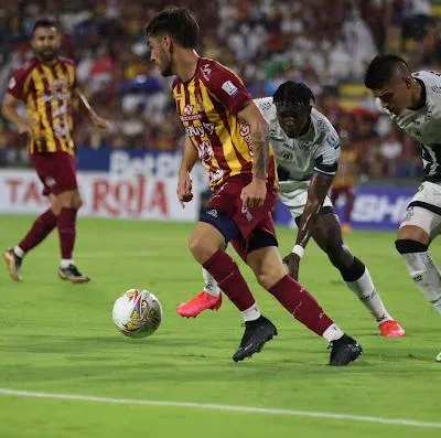 Facundo Boné durante el partido de vuelta por Copa BetPlay ante Alianza Petrolera.