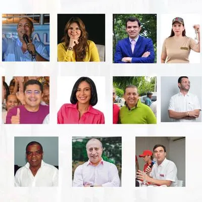 Los 10 candidatos a la Alcaldía de Valledupar.