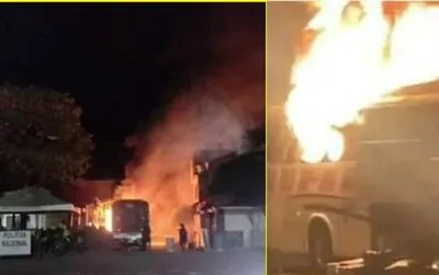 Bus incendiado en Nariño: en relación con violencia que se vie.