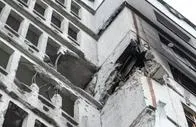 Foto de referencia de edificio después de terremoto.