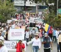 Cafeteros se hicieron escuchar por el Gobierno Nacional en manifestación pacífica.