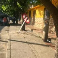 Secretaría de Tránsito se apoyó en la Fiscalía y judicializará a quienes tumben las señales.