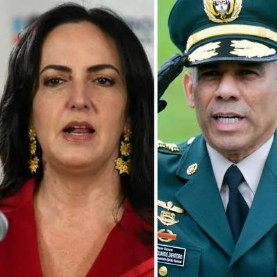 Maria Fernanda Cabal y general en retiro Eduardo Zapateiro, que pidieron protección de la CIDH y denunciaron allá conspiración del Gobierno.