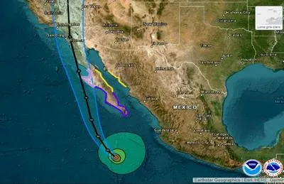 El huracán Hilary podría azotar California: el primero en casi cien años