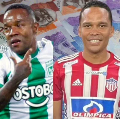 Estos son los salarios de los cinco futbolistas que más ganan en la Liga BetPlay de Colombia. Carlos Bacca, Edwin Cardona y Dorlan Pabón aparecen.