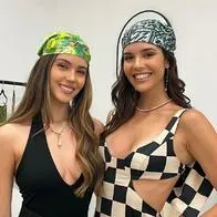 Celeste Viel, Miss Chile 2023, y Amanda Dudamel, en nota sobre que ella es hija de presentador