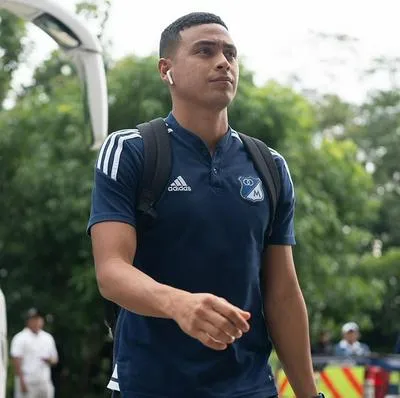 Stiven Vega, jugador de Millonarios que volvió a lesionarse.