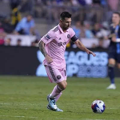Lionel Messi en partido vs  Philadelphia Union.