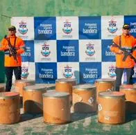 Incautación de 231 kilos de marihuana que iban sobre el río Amazonas.