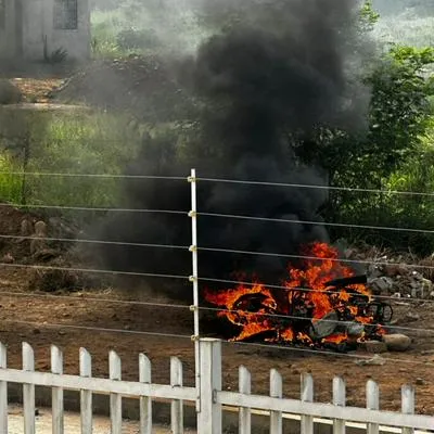Valledupar: obreros quemaron motos de ladrones que los intentaron robar