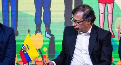Foto de Gustavo Petro, en nota de que Nicaragua a Colombia la tildó por insolencia e ignorancia vulgar por tema de UCA