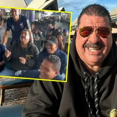 Maelo Ruiz se topó con jugadores de Junior en aeropuerto y cantó a hinchas: "Te va a doler".