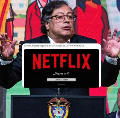 Gustavo Petro, criticado por Cambio Radical por ver Netflix mientras Farc atacan