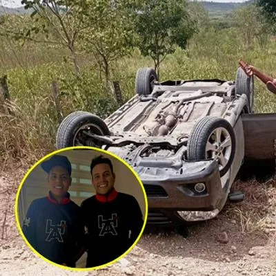 Cantante vallenato y su agrupación se accidentaron por polvareda que los timbró en carretera.