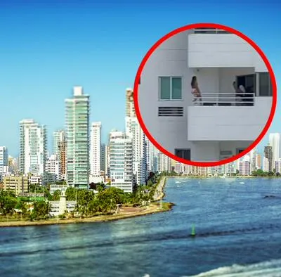 Mujer en Cartagena puso en riesgo su vida por una foto desde el piso 10 de un edificio.