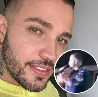 Fotos de Jessi Uribe, en nota de que el cantante fue atacado duro en tarima de concierto en Caldas: video de cómo fue