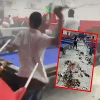 Billar quedó vuelto un 8 por batalla campal; hasta las botellas volaron alto