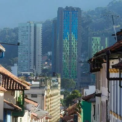 Panorámica de Bogotá desde La Candelaria.