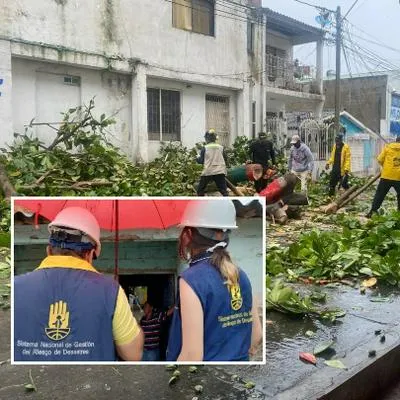 Fuertes lluvias en Cartagena dejan varias lugares afectados y unaniña herida por la caída del techo sobre ella.