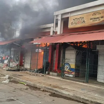 Incendio en el Mercado Público de Santa Marta