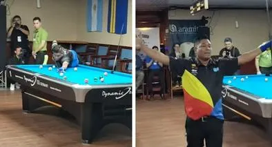 Colombiano se anotó un diez coronándose campeón panamericano en Billar Pool Bola 8.